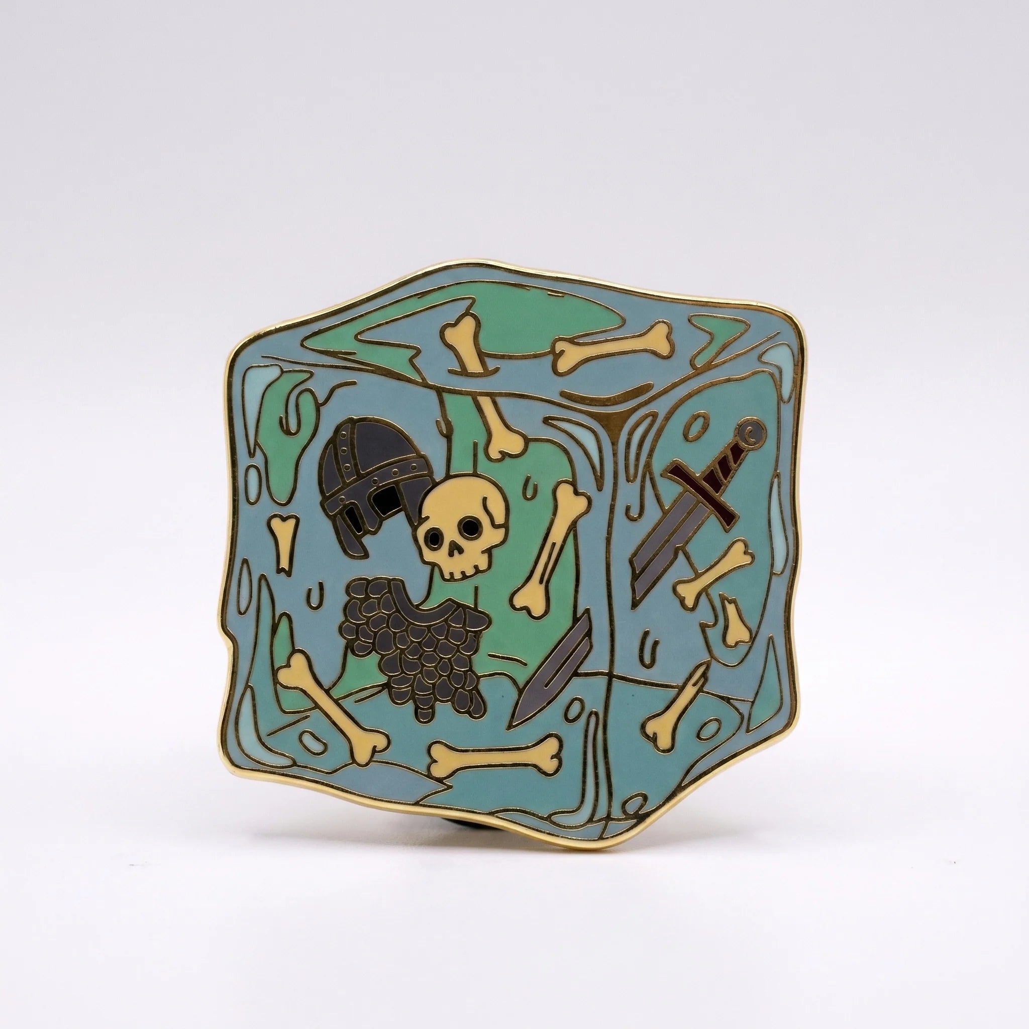 Gelatinous Cube Pin